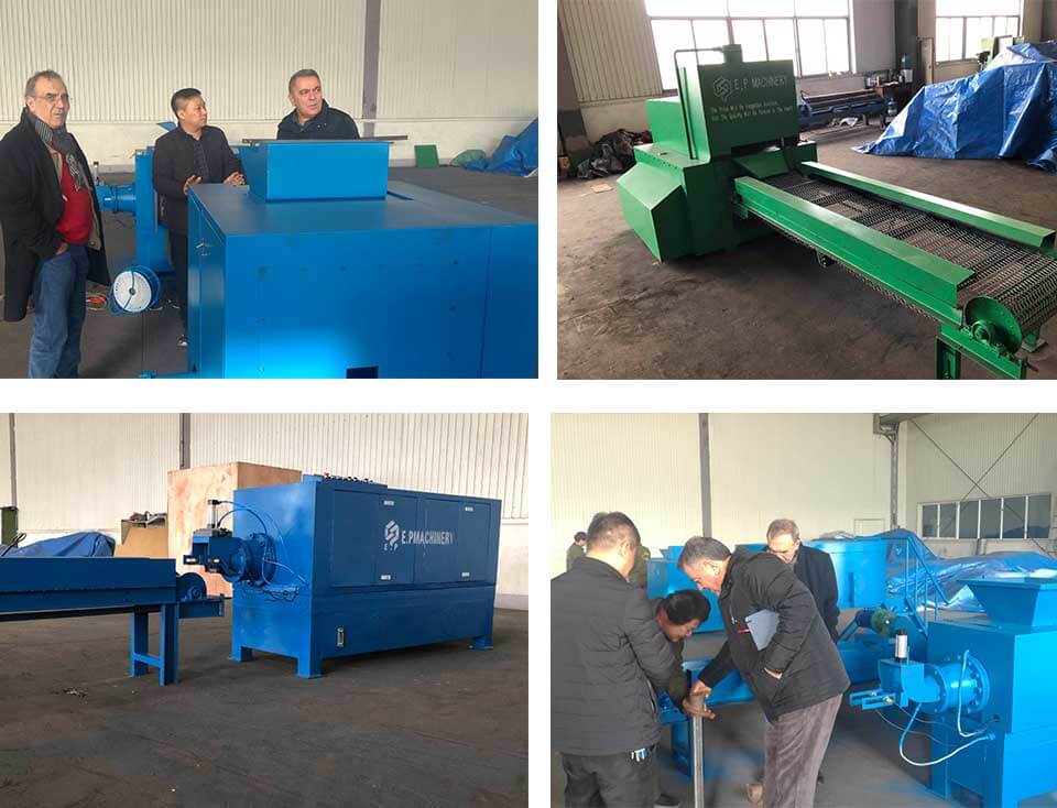 the Turkey client for charcoal briquette plant
